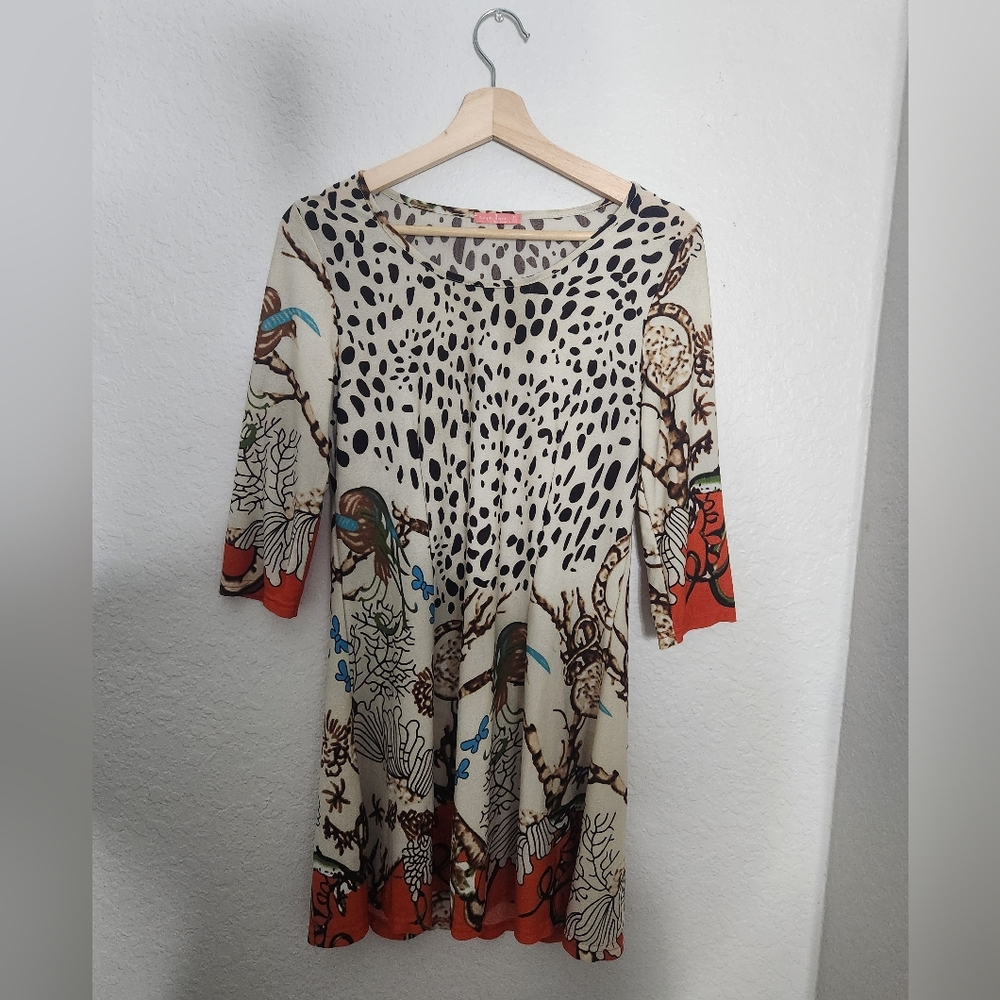 Simply Aster by Firmiana Animal Print Tunic Dress